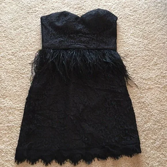 white christmas dresses Bebe Short Party Dress 703778 Black / XSmall main image 1